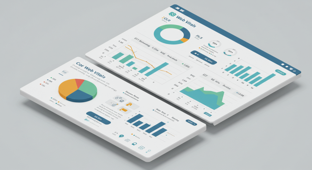 E-ticaret sitesi için UX ve CRO metriklerini gösteren dijital analiz dashboard'u.