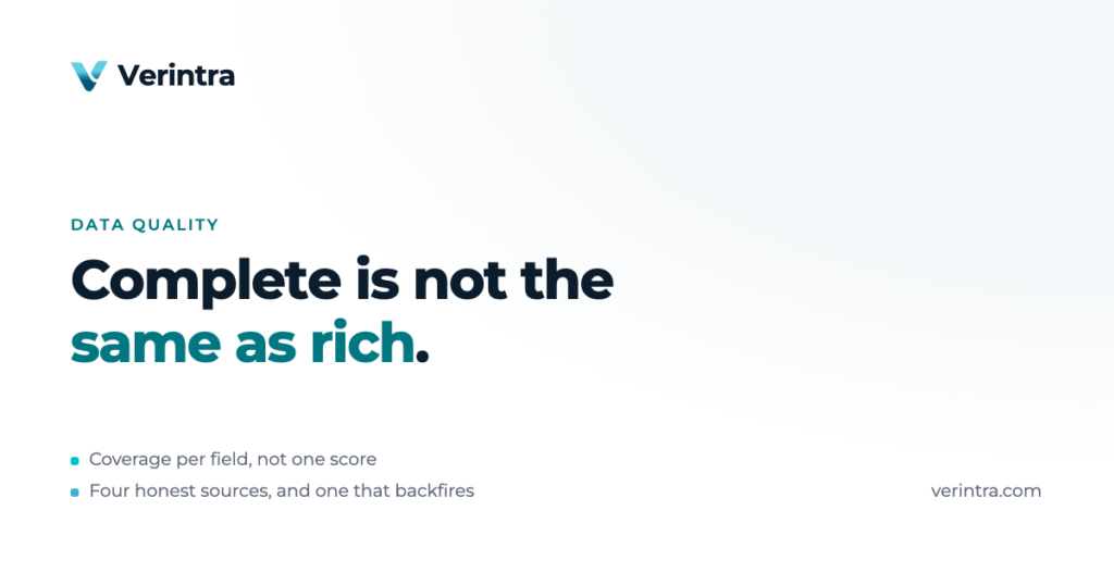 Complete is not the same as rich