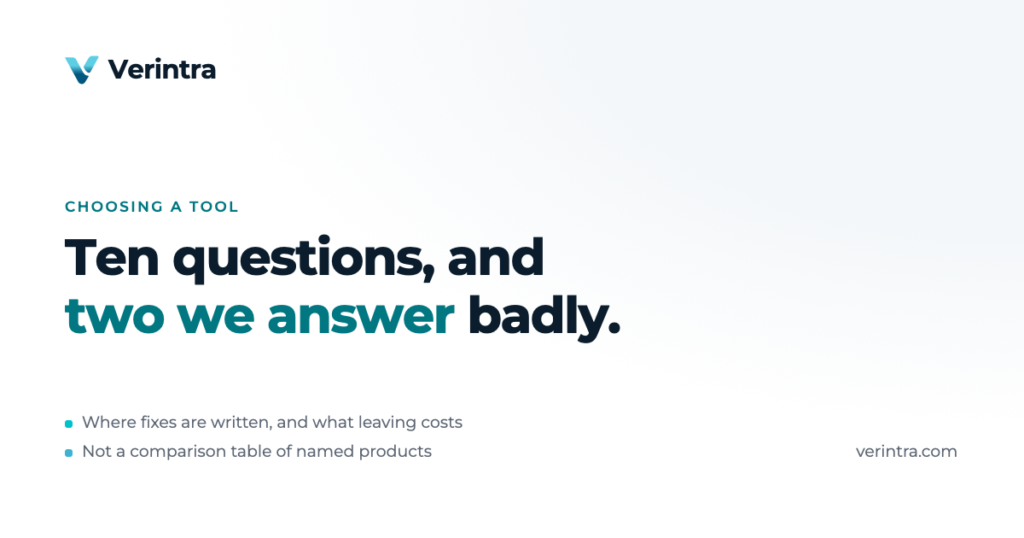 Ten questions, and two we answer badly