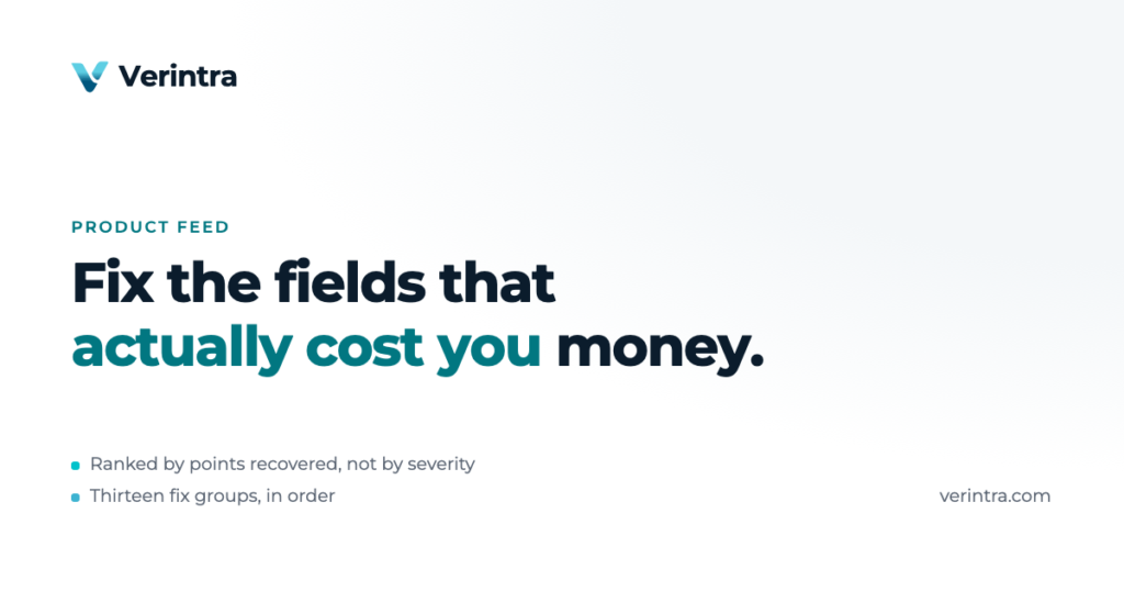 Fix the fields that actually cost you money